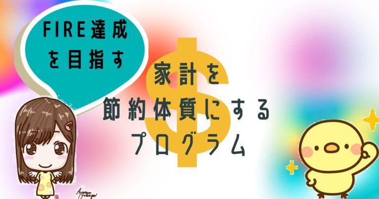 FIRE達成への近道！家計を節約体質にするプログラム│節約ブロガーヒカルとガンサバイバーつばさ